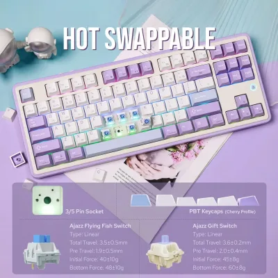 Clavier mécanique sans fil 87 touches – image 2