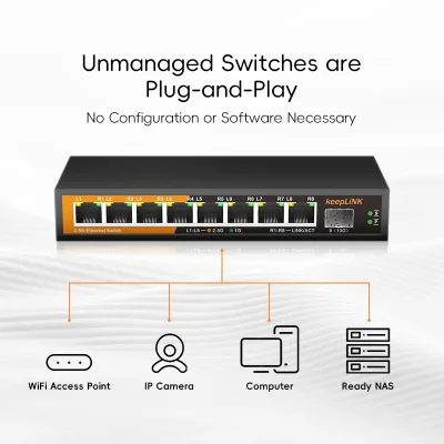 Commutateur réseau 9 ports multi-gigabit – image 3