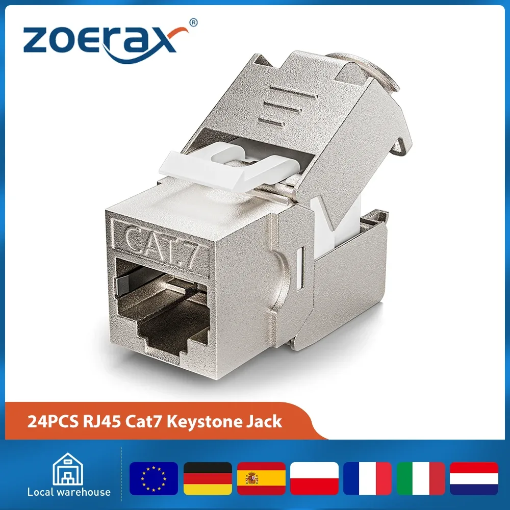 Lot de 24 prises keystone RJ45 Cat7