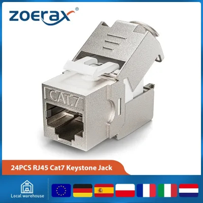 Lot de 24 prises keystone RJ45 Cat7