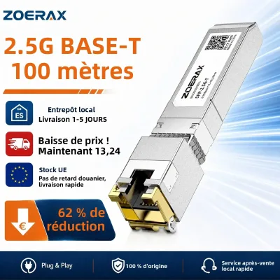 Module SFP RJ45 Ethernet 1,25G/2,5G/10G
