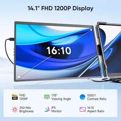 Moniteur portable 14,1 pouces IPS – image 2
