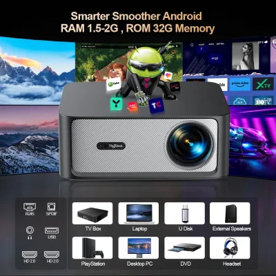 Projecteur WiFi portable autofocus 3D – image 2