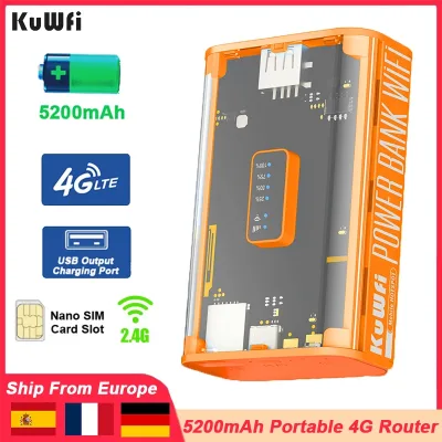 Routeur 4G mobile Wi-Fi 5200 mAh
