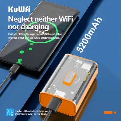 Routeur 4G mobile Wi-Fi 5200 mAh – image 3
