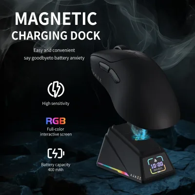 Souris de jeu sans fil à charge magnétique – image 2