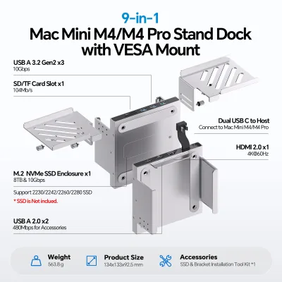 Station d'accueil USB-C et support – image 3