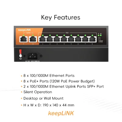 Switch Gigabit 10 ports dont 8 PoE – image 2