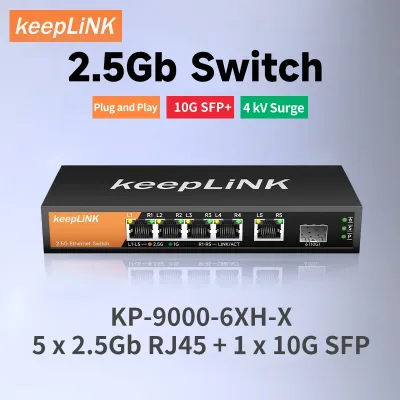 Switch multi-Gigabit 6 ports